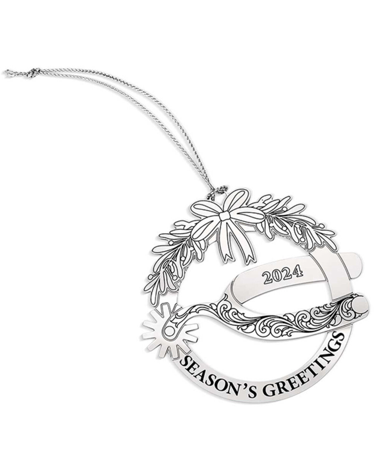 Image #1 - Montana Silversmiths Tis The Season 2024 Ornament, Silver, hi-res