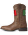 Image #2 - Ariat Men's Sport Orgullo Mexicano II Western Performance Boots - Broad Square Toe, Brown, hi-res
