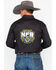 Image #2 - Wrangler Men's WNFR 60th Anniversary Long Sleeve Western Shirt, Black, hi-res