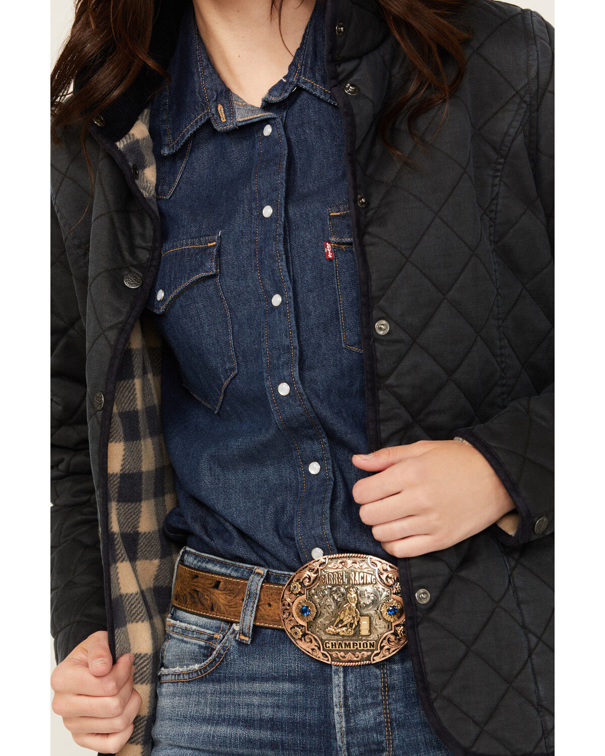 Image #3 - Outback Trading Co Women's Canyonland Barn Jacket, Blue, hi-res