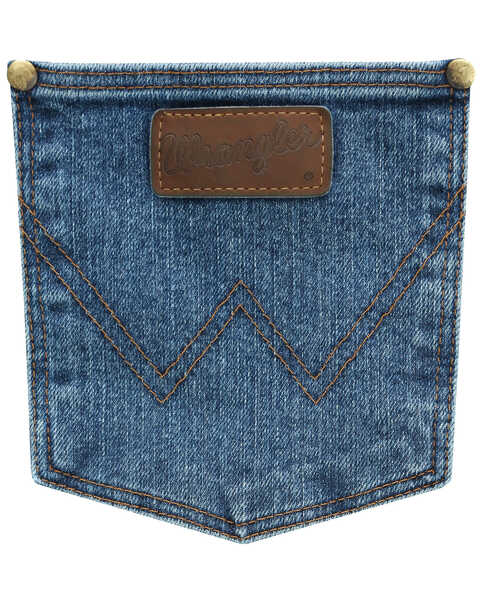 Image #4 - Wrangler Men's Premium Performance Cowboy Cut Vintage Stone Slim Jeans , Indigo, hi-res