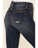 Image #3 - VIGOSS Women's Dark Wash High Rise Stevie Straight Distressed Jeans, Dark Blue, hi-res