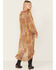Image #4 - Beyond The Radar Women's Multi Patchwork Ruffle Midi Dress, Multi, hi-res