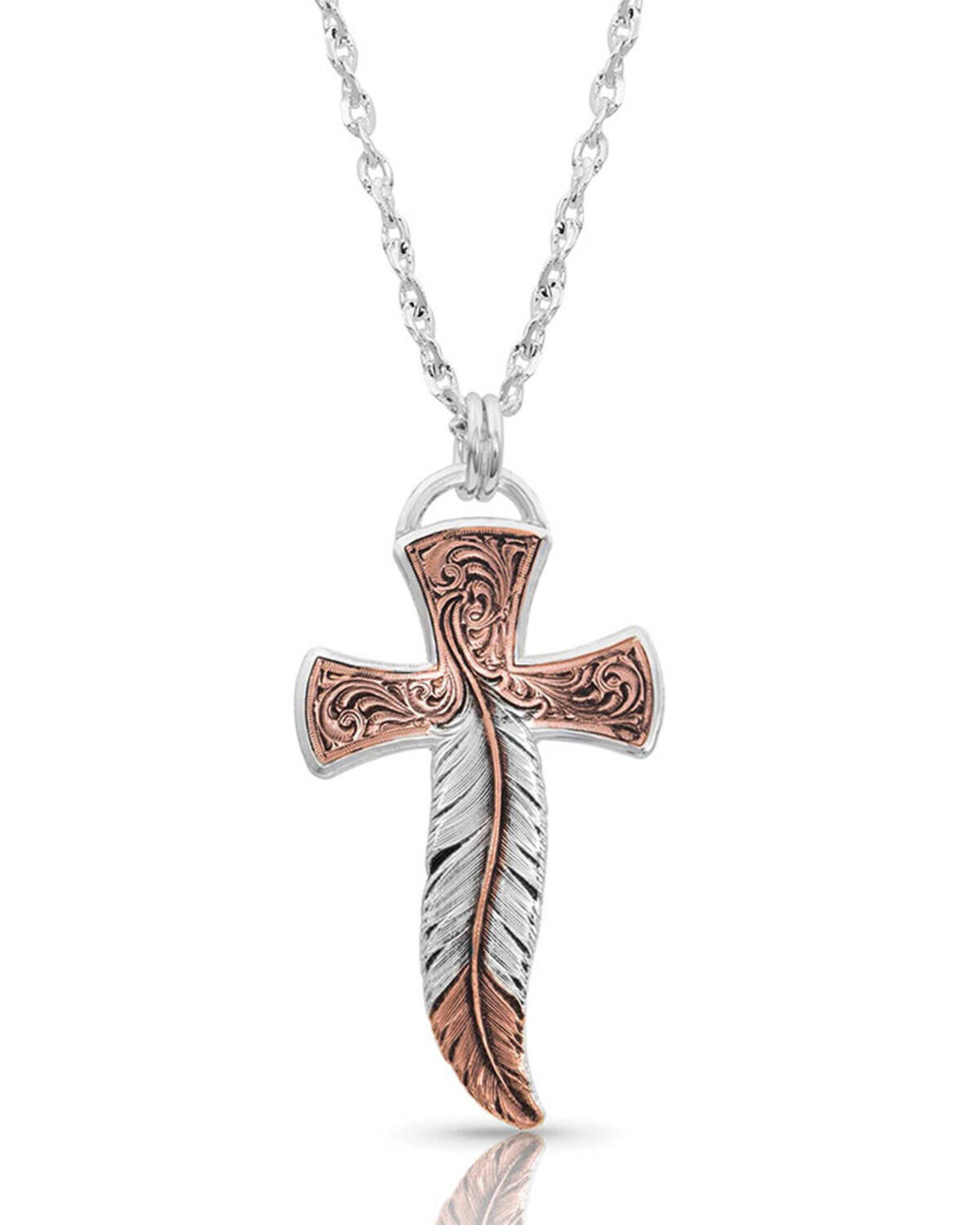 Montana Silversmiths Women's Two Tone "To Fly With Strength And Grace&Quot 