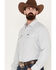Image #2 - Wrangler Men's Solid Performance Long Sleeve Button-Down Shirt, Light Grey, hi-res