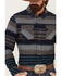 Image #3 - United By Blue Men's Brownstone Responsible Striped Long Sleeve Western Flannel Shirt, Navy, hi-res