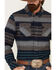 United By Blue Men's Brownstone Responsible Striped Long Sleeve Western Flannel Shirt , Navy, hi-res