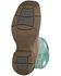 Image #7 - Smoky Mountain Women's Prairie Western Boots - Broad Square Toe , Turquoise, hi-res