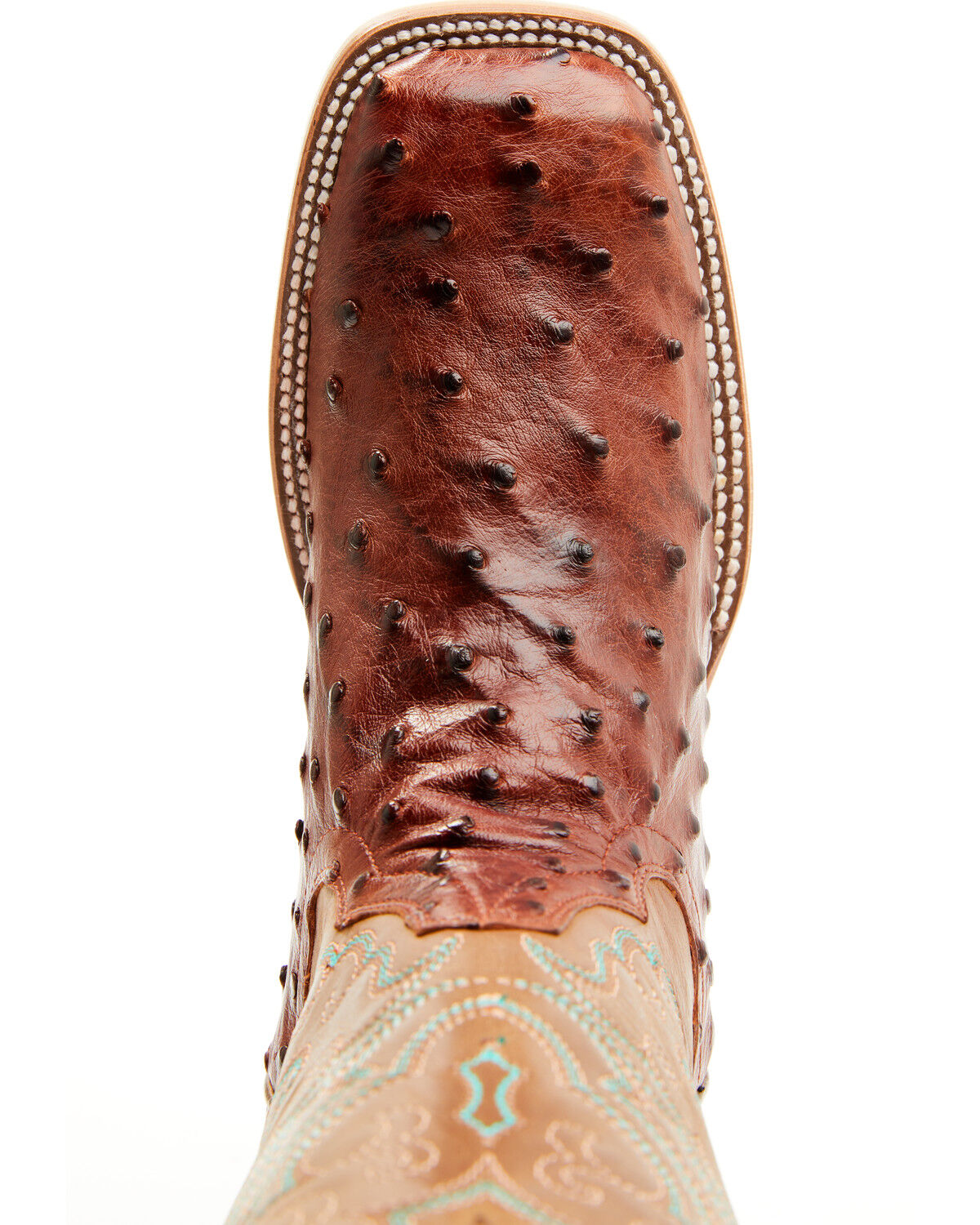 Image #6 - Shyanne Women's Brandie Exotic Ostrich Western Boots - Broad Square Toe, Brown, hi-res