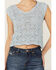Image #3 - Revel Women's Sleeveless Crochet Tank Top, Blue, hi-res