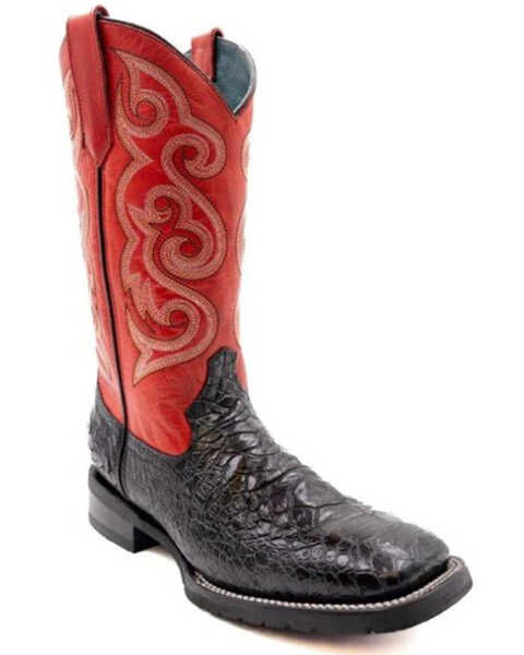 Image #1 - Ferrini Men's Kai Performance Western Boots - Broad Square Toe , Black, hi-res