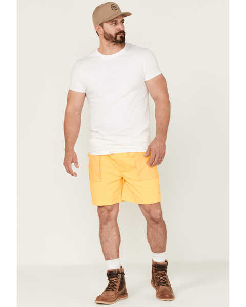 Image #1 - Brixton Men's Jupiter Service Crossover Shorts , Yellow, hi-res