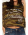 Image #2 - Bohemian Cowgirl Women's Need More Cowboys Graphic Short Sleeve Tee, Olive, hi-res