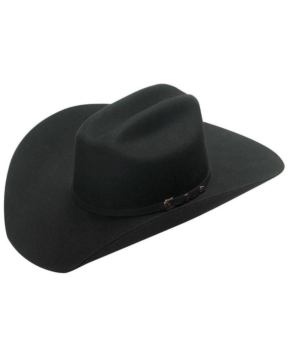 Image #1 - Twister Santa Fe 2X Felt Cowboy Hat, Black, hi-res