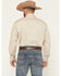 Image #4 - Roper Men's Solid Poplin Long Sleeve Snap Western Shirt, Tan, hi-res