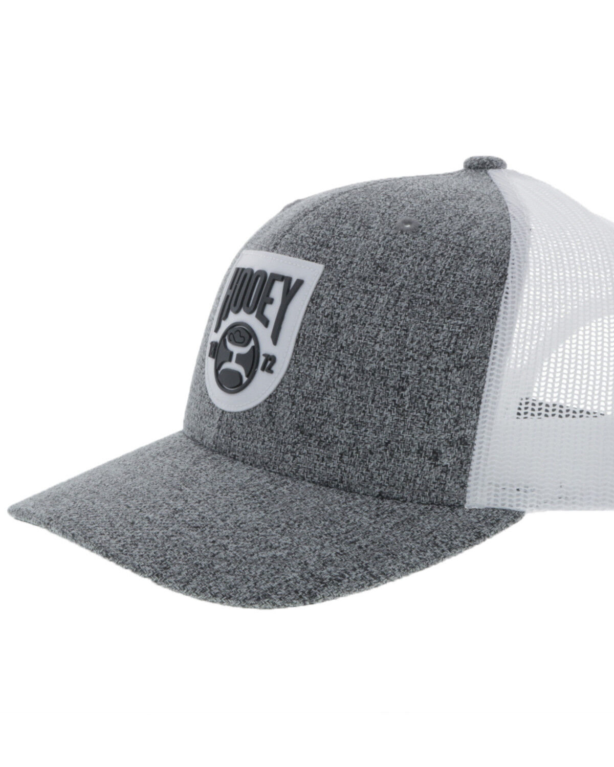 Image #5 - Hooey Men's Bronx Shield Patch Trucker Cap, Grey, hi-res