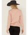 Image #4 - Wrangler Retro Women's Long Live Cowgirls Logo Crewneck, Pink, hi-res