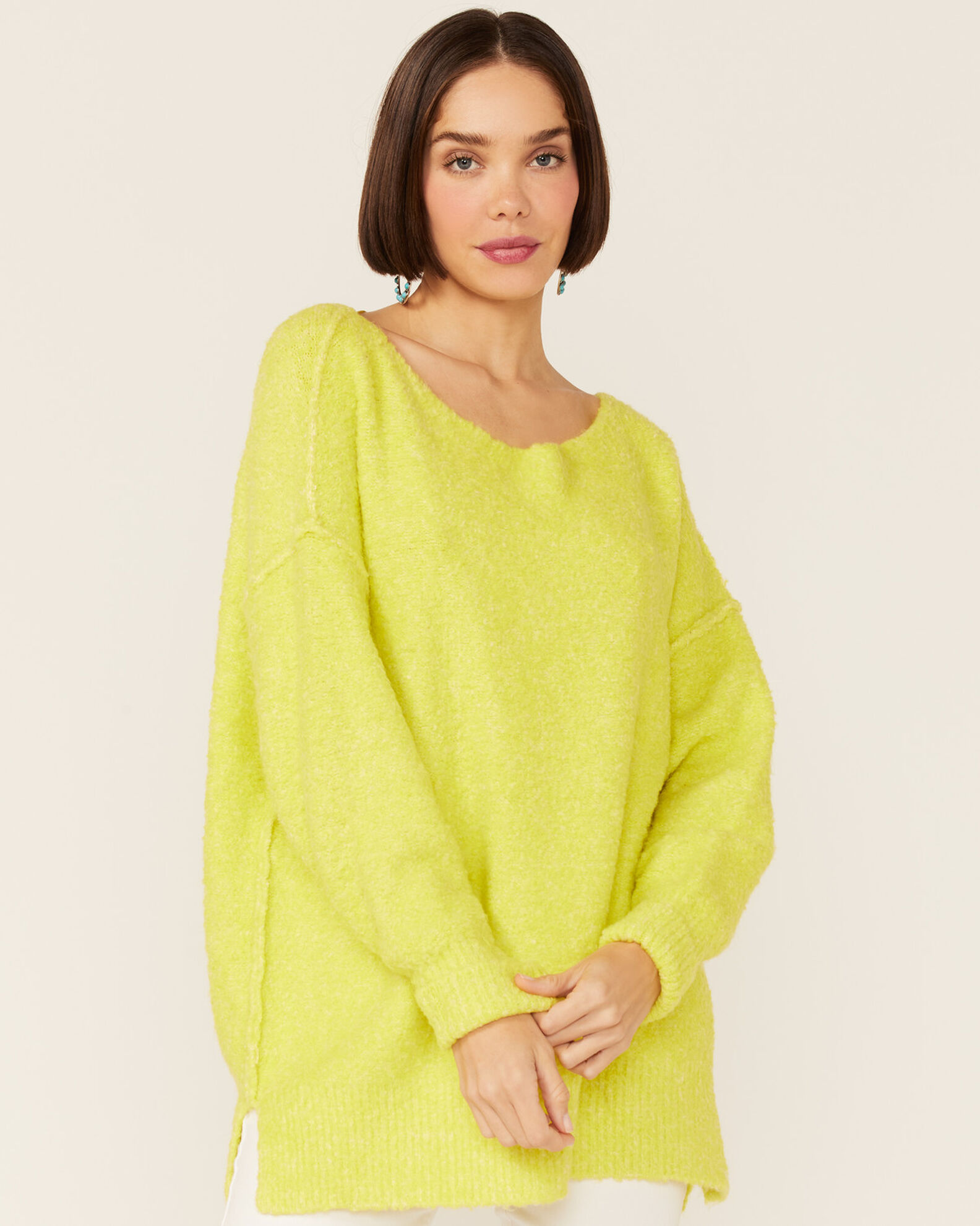 Free People Women s Citron Moira Slouchy Tunic Sweater Sheplers