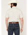 Image #4 - Cody James Men's Off Chute Floral Print Short Sleeve Button-Down Stretch Western Shirt, Cream, hi-res