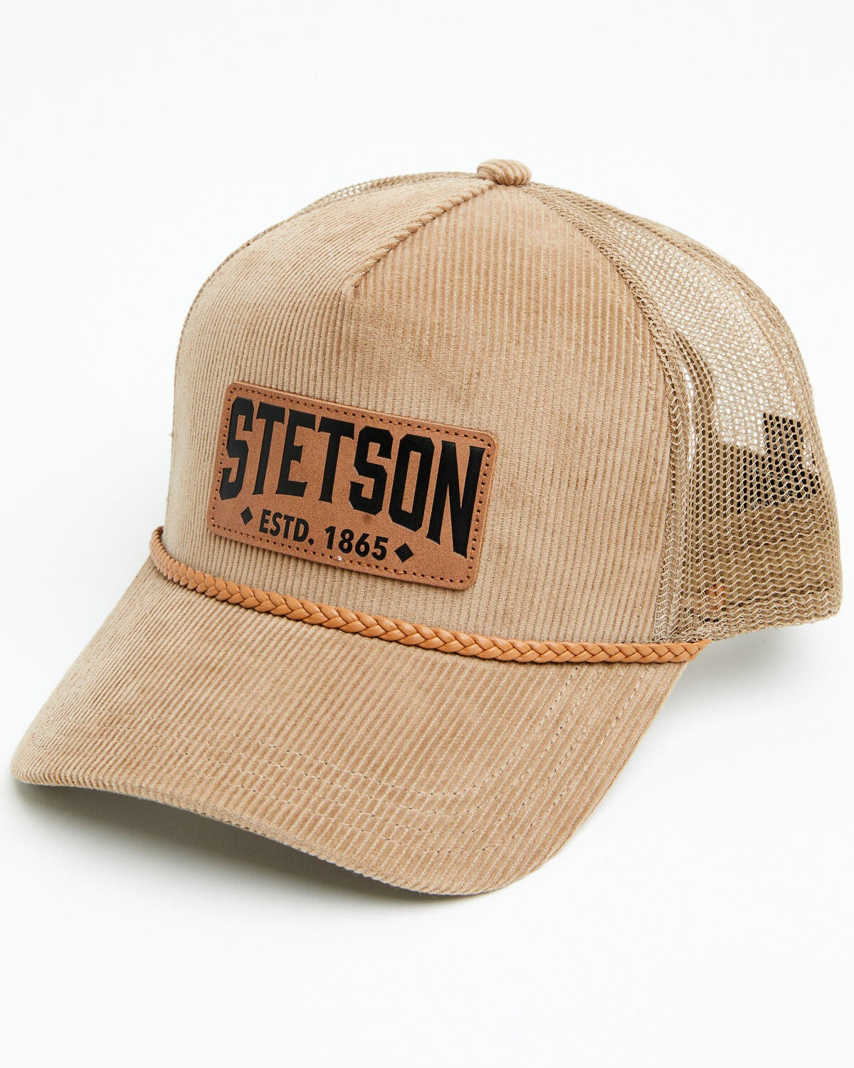 Image #1 - Stetson Men's Corduroy Ball Cap, Brown, hi-res
