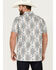 Image #4 - Rock & Roll Denim Men's Southwestern Print Short Sleeve Polo Shirt , Natural, hi-res