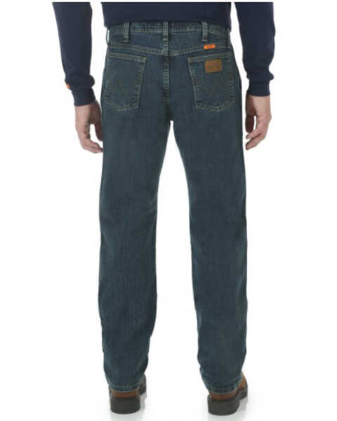 Image #2 - Wrangler Men's Medium Wash Regular Fit Work Jeans , Blue, hi-res