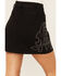Image #4 - Idyllwind Women's Burbank Embroidered And Studded Stretch Denim Skirt, Black, hi-res