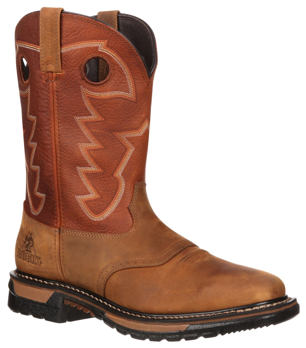 Rocky Men's Original Ride Western Boots, Tan, hi-res
