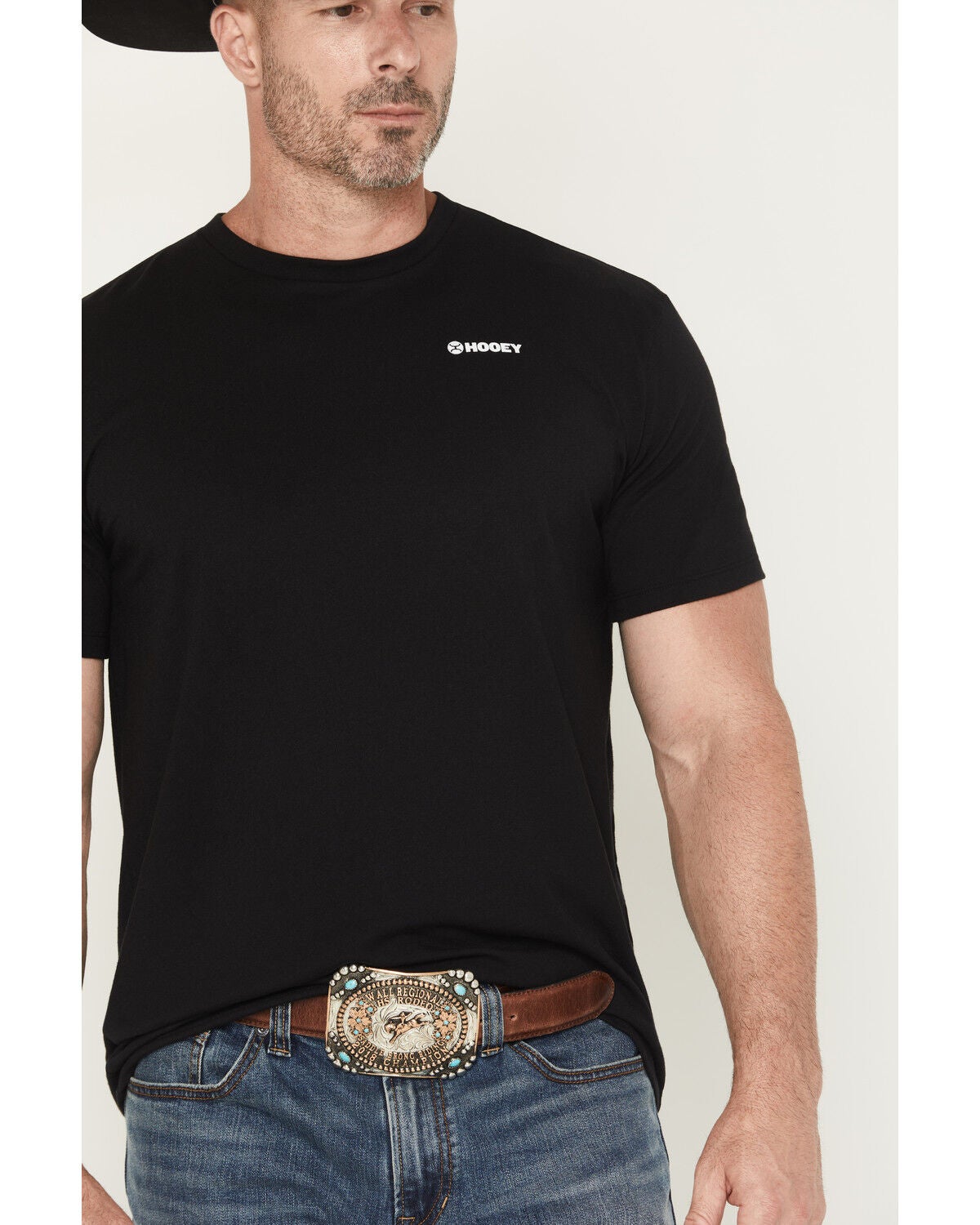 Image #3 - Hooey Men's Western OG Short Sleeve Graphic T-Shirt, Black, hi-res