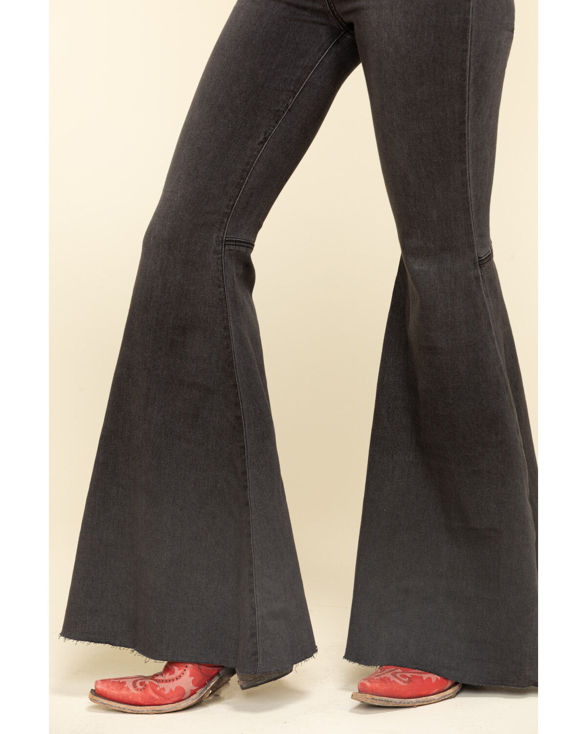Image #3 - Free People Women's High Rise Dark Wash Just Float On Flare Jeans, , hi-res