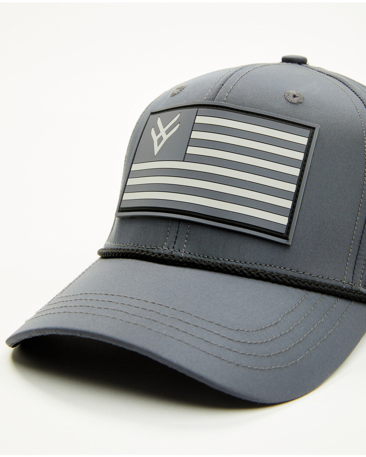 Image #2 - Hawx Men's Logo Flag Ball Cap, Charcoal, hi-res