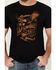 Image #3 - Moonshine Spirit Men's Country Soul Eagle Short Sleeve Graphic T-Shirt, Black, hi-res