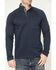 Image #3 - Brothers and Sons Men's Sherman Solid 1/4 Button-Down Pullover, Navy, hi-res