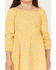 Image #3 - Wrangler Girls' Boot Print Long Sleeve Dress, Yellow, hi-res