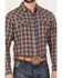 Image #3 - Cody James Men's Sunrise Plaid Print Long Sleeve Snap Western Shirt, Light Blue, hi-res