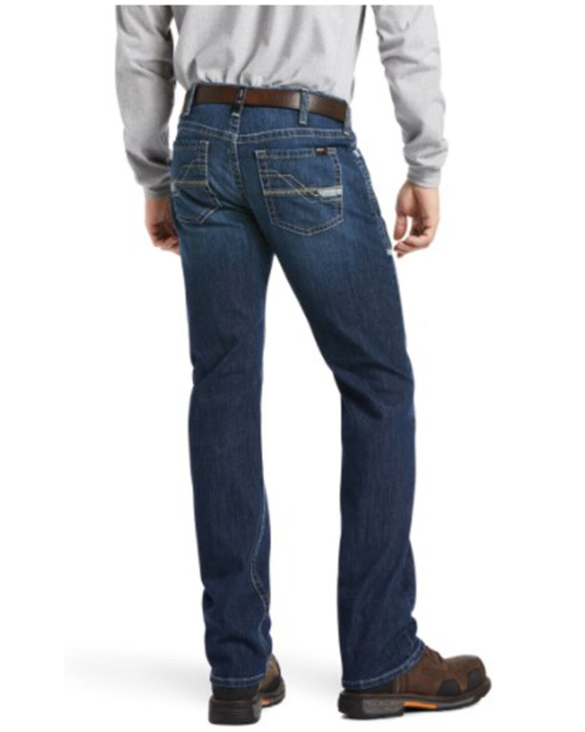 Image #2 - Ariat Men's FR M7 Kelby Duralight Shoreway Stackable Straight Work Jeans, Blue, hi-res