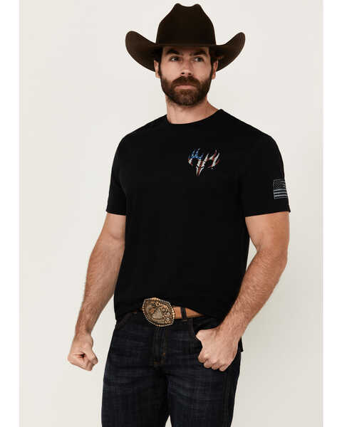 Buckwear Men's Freedom Infringed Short Sleeve Graphic T-Shirt  , Black, hi-res