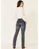 Wrangler Women's Medium Wash Straight Leg Jeans, Med Blue, hi-res