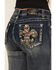 Image #2 - Grace In LA Women's Medium Wash Camo Fleur De Lis Embroidered Mid Rise Bootcut Stretch Denim Jeans, Medium Wash, hi-res