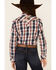 Image #4 - Ariat Girls' Dynamic Plaid Print Southwestern Yoke Long Sleeve Western Shirt, Multi, hi-res