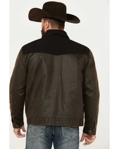 Image #4 - Cripple Creek Men's Two Tone Concealed Carry Ranch Jacket , Brown, hi-res
