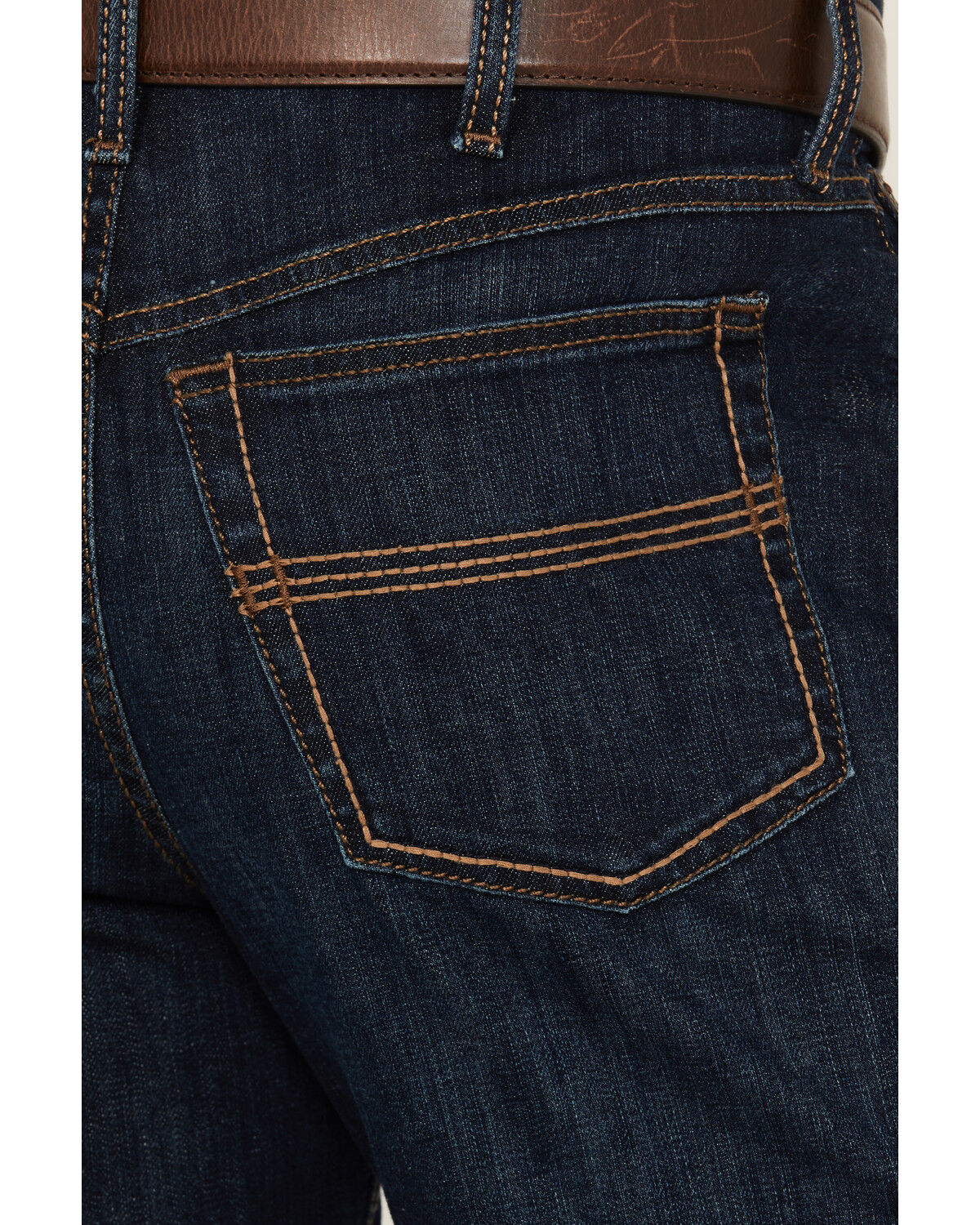 Image #4 - Cinch Men's Black Label 2.0 Dark Rinse Loose Tapered Performance Stretch Denim Jeans, Dark Wash, hi-res