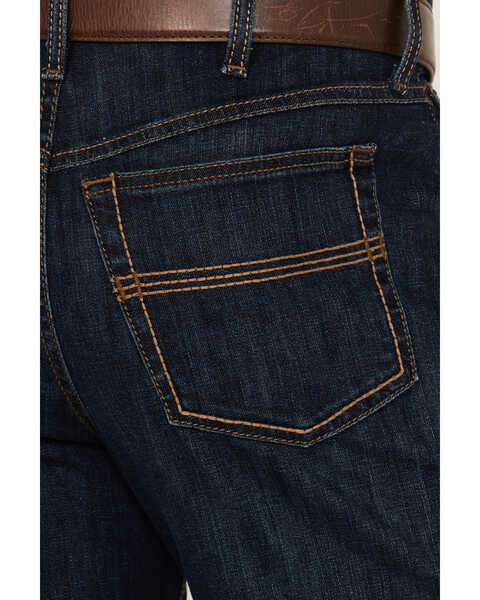 Image #4 - Cinch Men's Black Label 2.0 Dark Rinse Loose Tapered Performance Stretch Denim Jeans , Dark Wash, hi-res