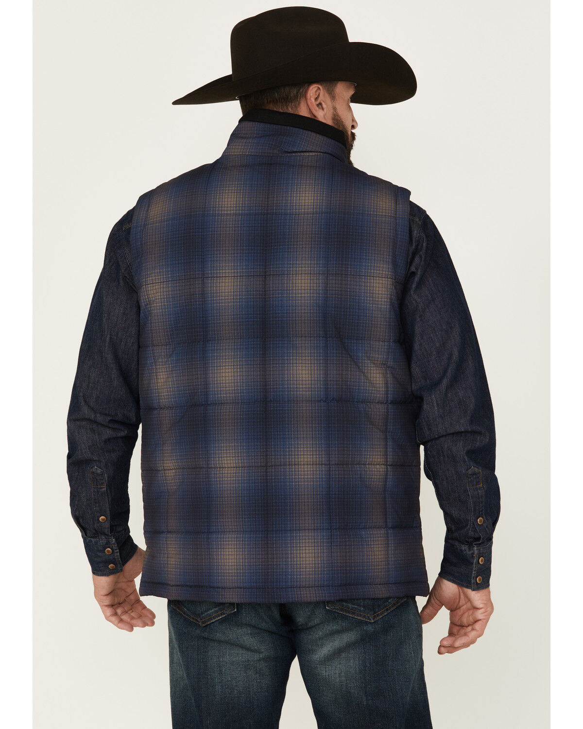 Image #4 - Pendleton Men's Cody Quilted Vest, Navy, hi-res