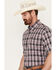 Image #2 - Cinch Men's Plaid Short Sleeve Button-Down Western Shirt, Multi, hi-res