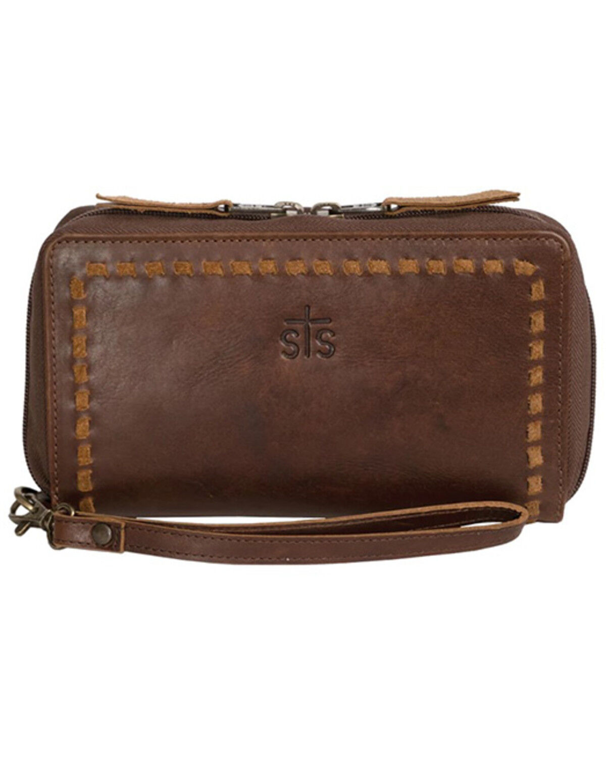 Image #1 - STS Ranchwear by Carroll Women's Catalina Croc Kacy Organizer, Brown, hi-res