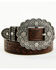 Image #1 - Shyanne Girls' Ellery Floral Belt, Brown, hi-res