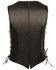 Image #2 - Milwaukee Leather Women's Snap Front Vest With Thin Braid - 5X, Black, hi-res