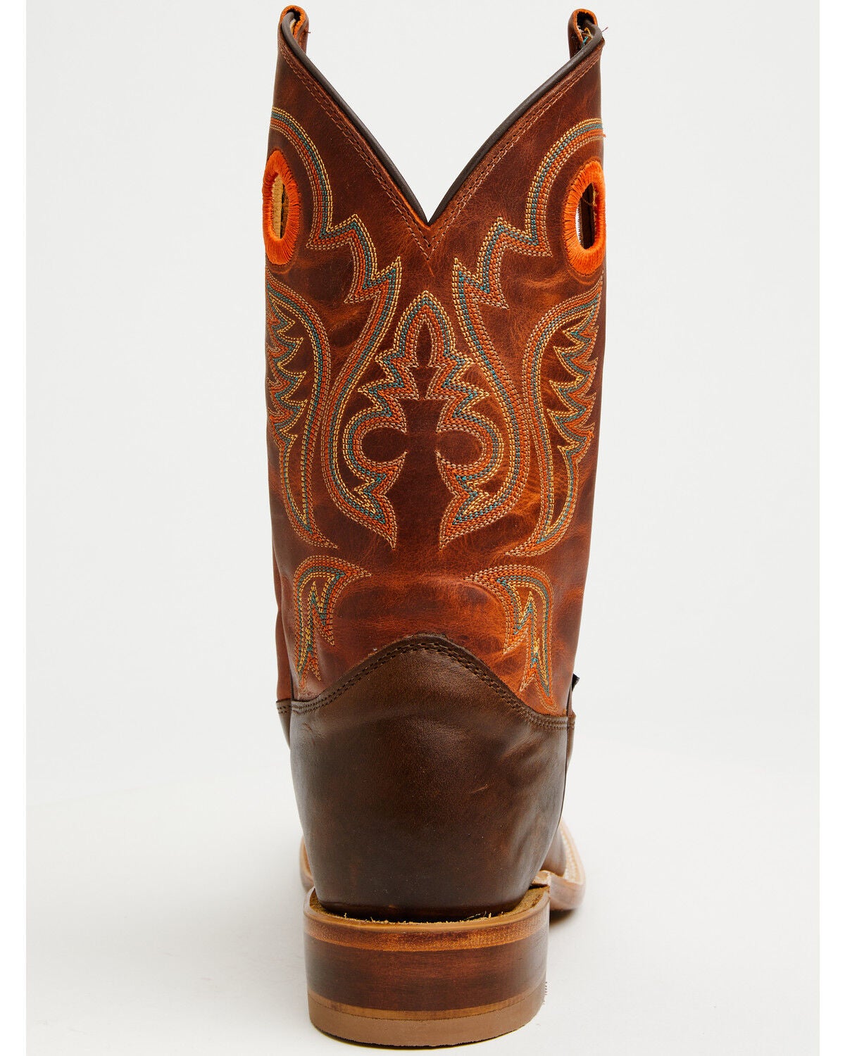 Image #5 - Justin Men's Bent Rail Nash Western Boots - Broad Square Toe, Brown, hi-res