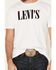 Image #3 - Levi's Men's White Serif Logo Graphic T-Shirt, White, hi-res